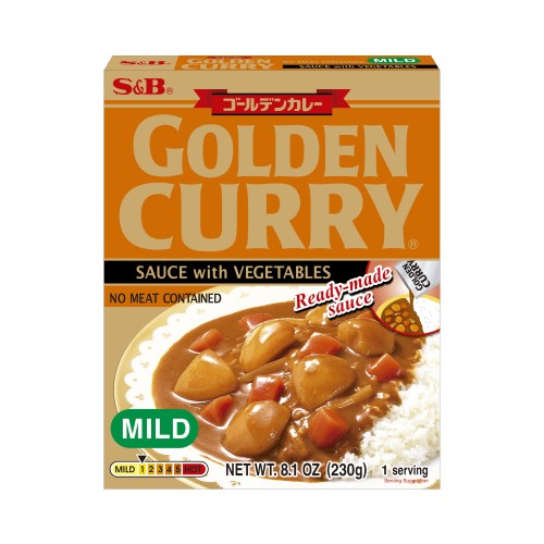 S&B Golden Curry Sauce avec légumes Mild 230g