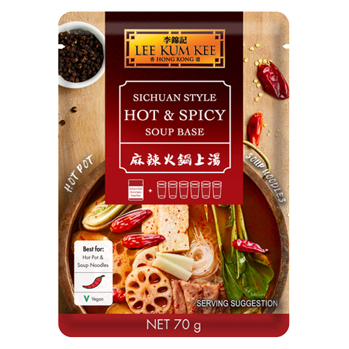 LKK Base de soupe pour fondue Sichuan épicée et piquante 75g