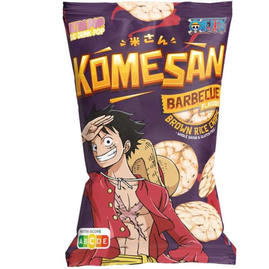 Chips Riz Brun Komesan Saveur Barbecue One Piece GATSU GATSU