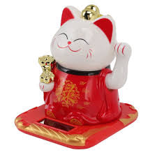 Lucky cat (red)