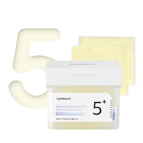 Numbuzin No.5 vitamin niacinamide concentrated toner pad