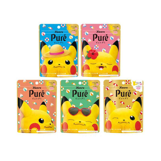 KANRO Bonbons gummy mix fruits Pokemon Pure 52g GATSU GATSU