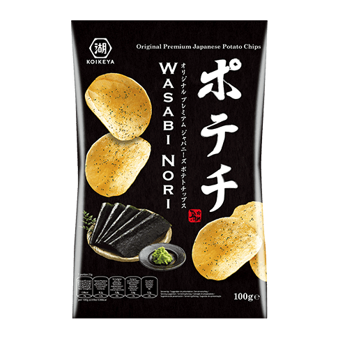 KOIKEYA Chips pdt wasabi nori 100g  GATSU GATSU