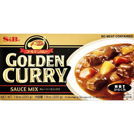 S&B GOLDEN Curry HOT 220 G. GATSU GATSU