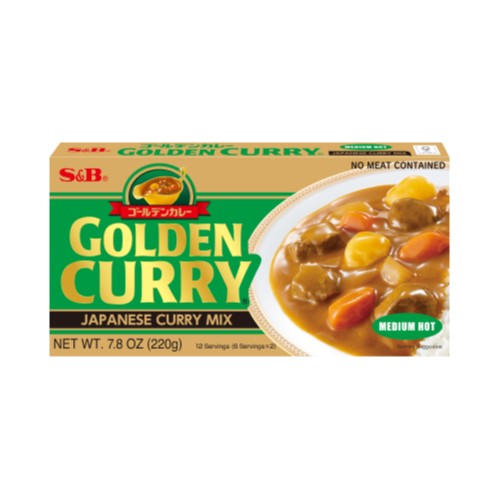 S&B Golden Curry medium hot 220g GATSU GATSU