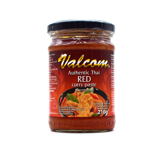 VALCOM Pâte de curry rouge 210g