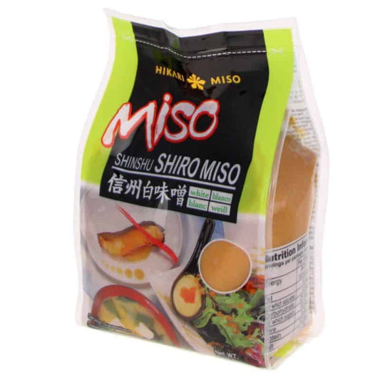 HIKARI MISO Miso de riz blanc de qualité supérieure de Shinshu 400 G.